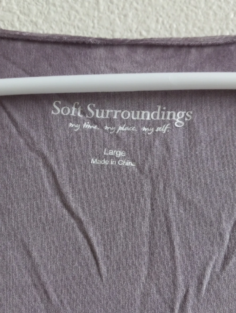 Soft Surroundings Lavender Sleeveless Embroidered Tunic Top Size Large - Picture 2 of 5